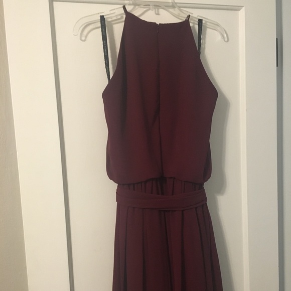 Bill Levkoff 1267 Wine Bridesmaid or Formal Dress - Picture 4 of 7